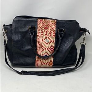 Hand embroidery leather Bag
